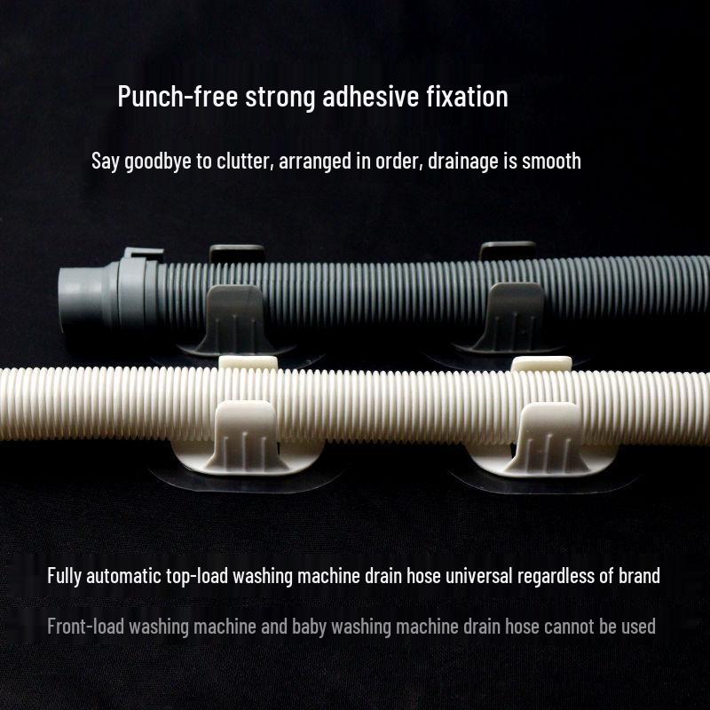 

Універсальний настінний органайзер для зливного шланга для пральної машини з активатором 1 White Fixer