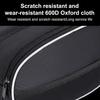 Bicycle Front Beam Bag High Capacity Waterproof With Reflective Strip Bike Frame Bag Road Cycling Upper Pipe Storage Bag