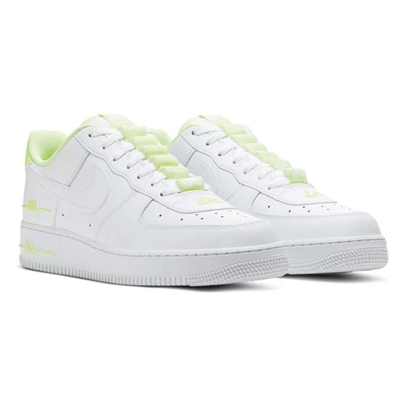 Nike Air Force 1 Low Double Air Low White Barely Volt Sneakers CJ1379-101