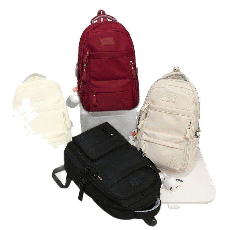 Schoolbag New Simple Trend Versatile Large Capacity School Bag Junior High School Student College Student Versatile Travel Backpack