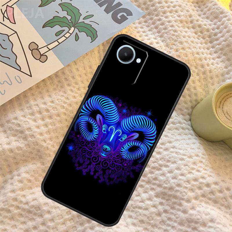 Twelve Constellations Case For Realme C67 C63 C55 C51 C75 C61 C53 C35 C65 C71 11 12 13 14 15 Pro Plus GT6 GT7 Pro