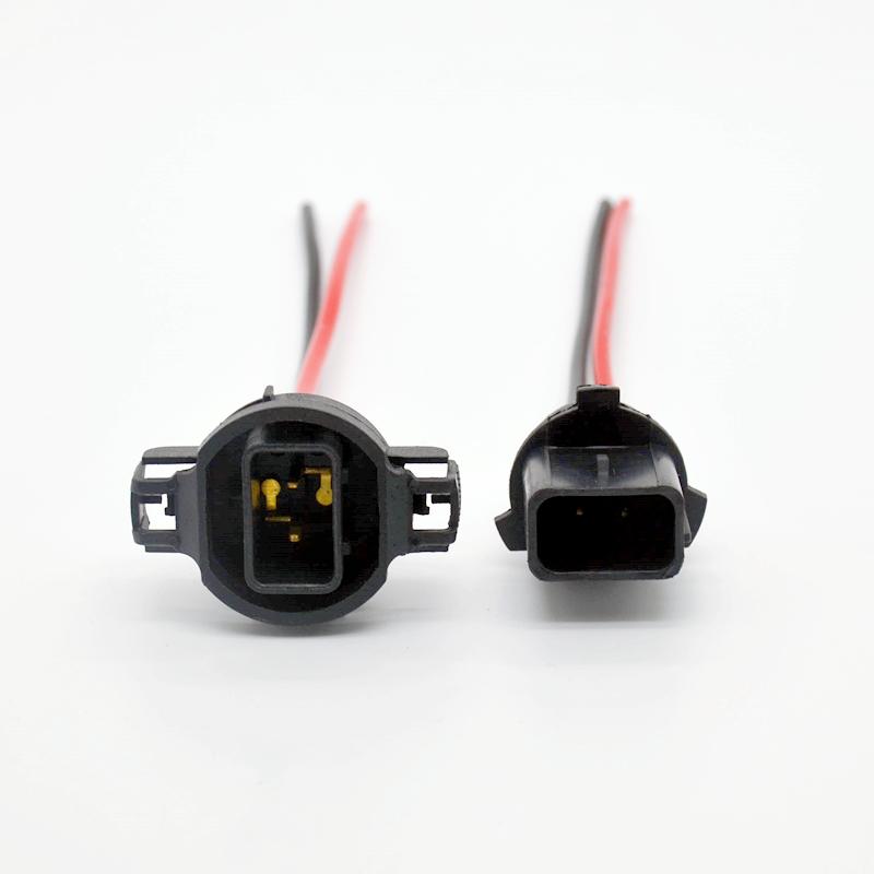 H16 5202 PSX24W PSX26W P13w Auto Fog Lamp Holder Modification Power-taking Male Connector and Female Contact