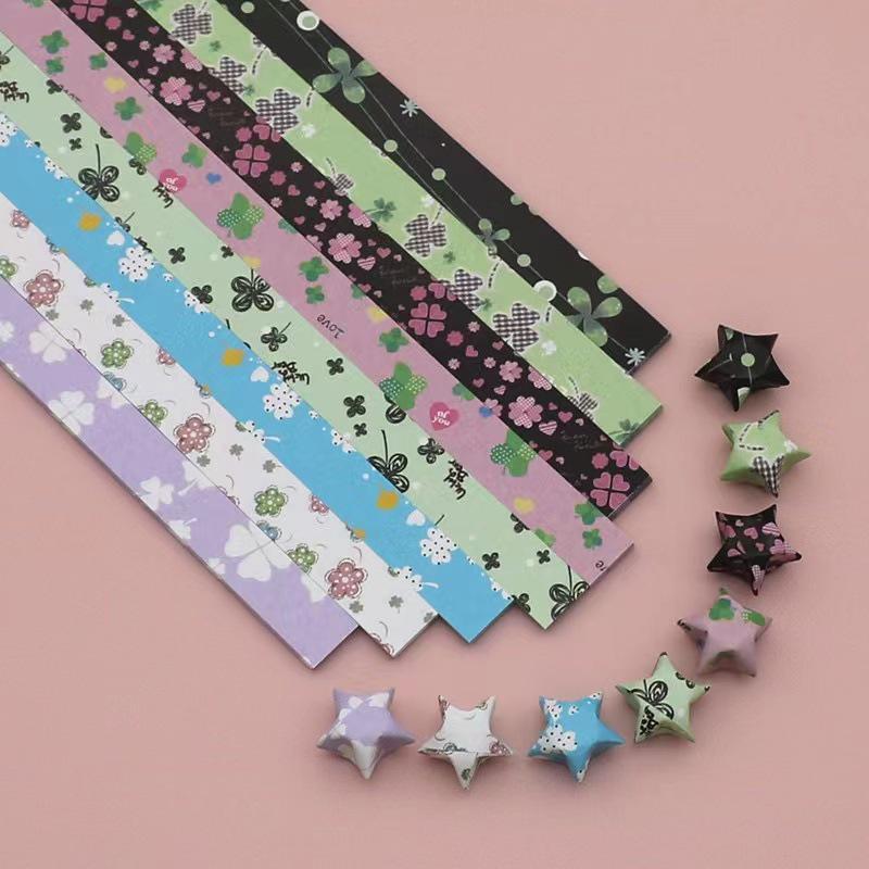 Lucky Star DIY Paper Strips - Handmade Five-Pointed Star Craft Materials