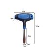 3.94×3.15×0.71inch T Handle Slotted Screwdriver Iron Maintenance Tools  Quick Release Plate
