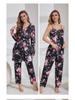 Three-Piece Pajama Set: Robe, Long Pants & Camisole In European & American Sizes