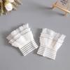 Women Detachable Sleeve Fake Cuffs Female Lace Pleated Flare Sleeve False Cuffs Ruffles Wristband Decorative Accessory