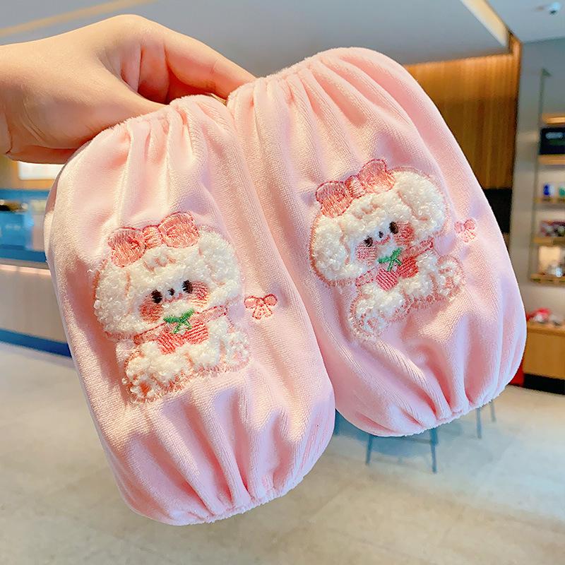 Anti-Stain Cartoon Baby Arm Sleeves for Boys & Girls - Cute, Protective, Autumn/Winter