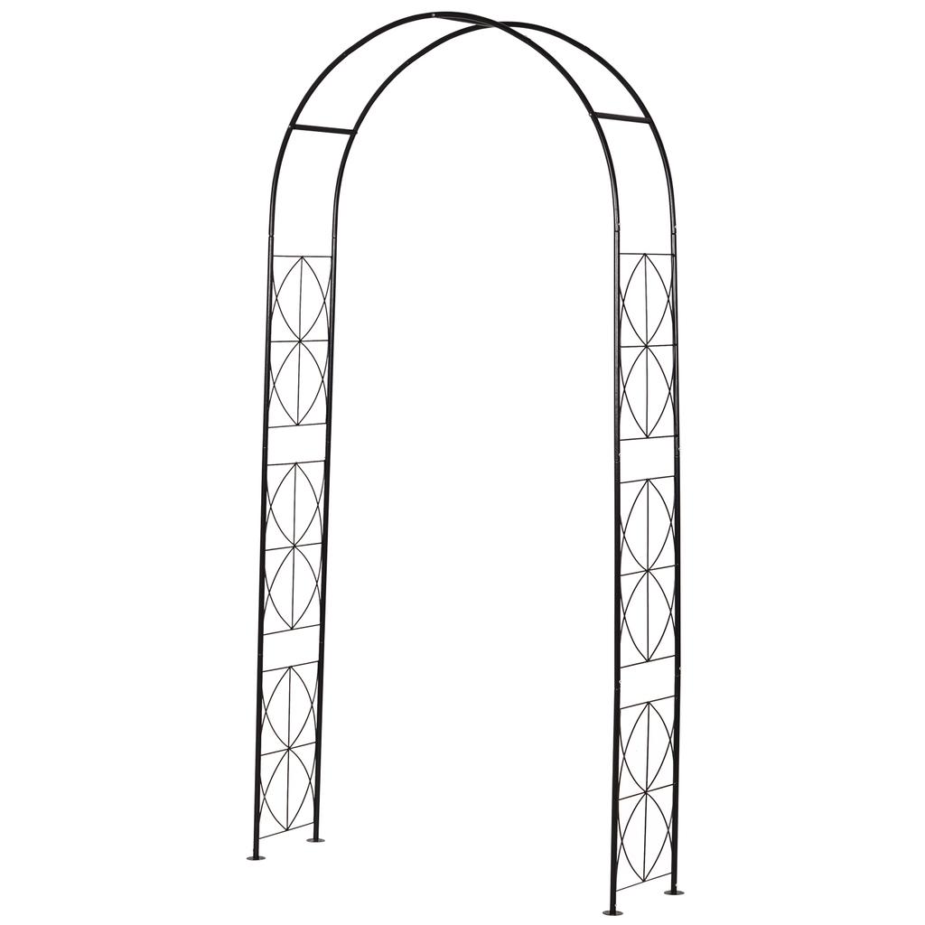 Rose Arch Made of Metal Climbing Aid for Climbing Plants Garden Arch with Point Metal Structure Archway Trellis Arch for Roses Arches Trellis Rose