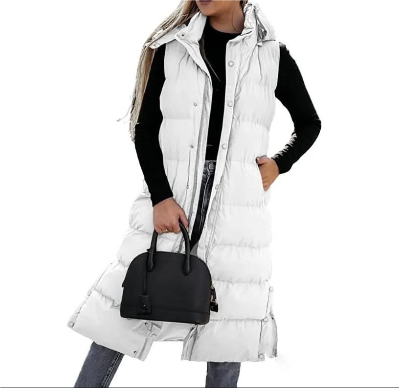 Damen Winterjacke mit Kapuze, Parka, Steppweste, Übergröße, Winterjacke, Parka, Steppweste, Casual