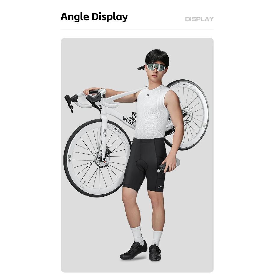WEST BIKING Men's Cycling Shorts Breathable Sport Compression Elastic Tights Outdoor Sports Motorcycle Short Pants Equipment
