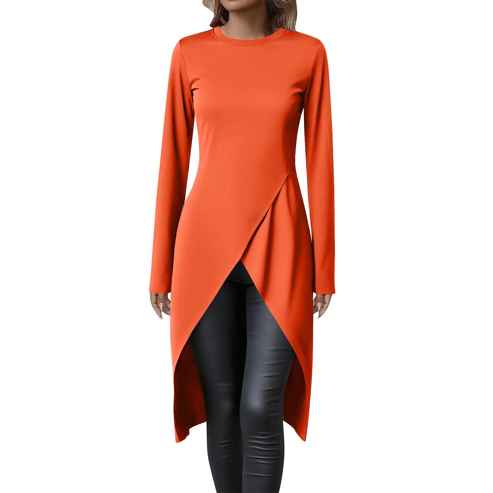 

Women s Casual Long Artistic Retro Long Sleeve Sweater Top M шафрановый