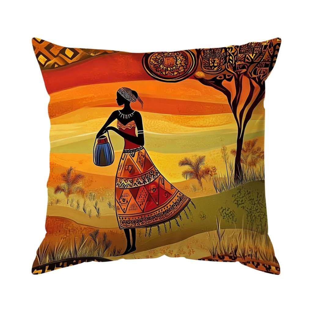 Traditional African Ethnic Style Cushions Pillowcase Cushion Cover Throw Pillow Sofa Decoration Pillowcover Home Car Decor
