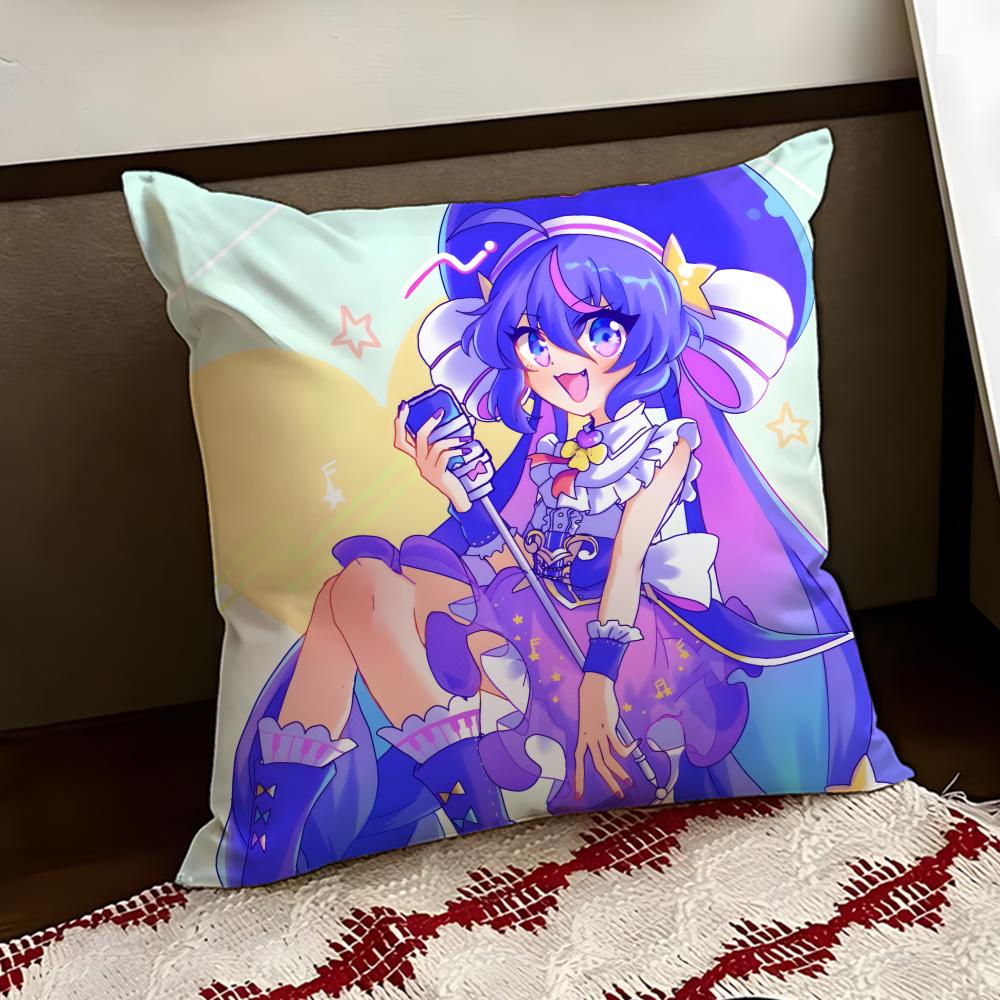 Cute OOtomachi UUna Cushion Cover Reversible Soft Durable Pillow Cover Home Car MultiScene Use for Daily Comfort