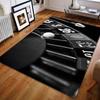 Black Game Turntable Printed Carpet for Bedroom Living Room Bedside Sofa Floor Mat Modern Home Decor Area Rug Large Size