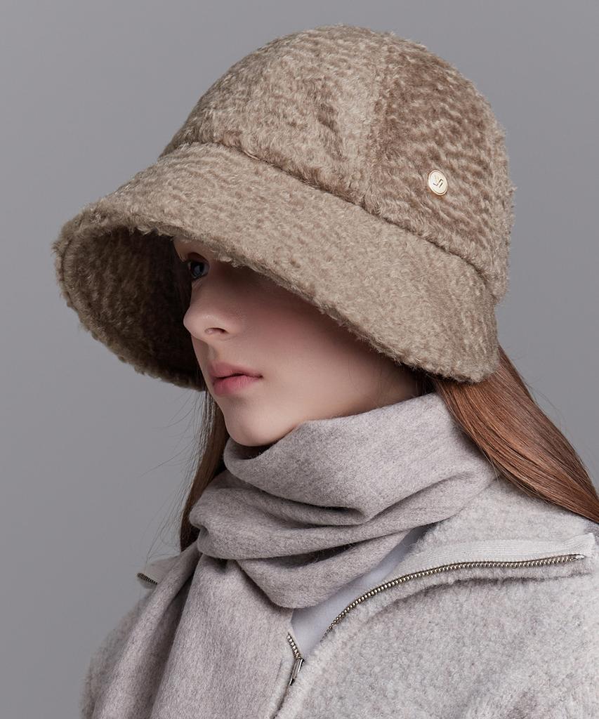 Hwaiteusaenjeu Fluffy Bonnet Hat New Sasha (6 Colors)