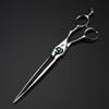 SG1-75 Green Jewel Double-sided Hollow Hot Wheel 7.5 Inch 440C Professional Pet Scissors Beauty Scissors