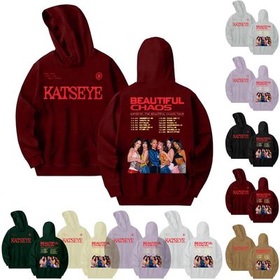 Women's Fashionable Casual Hooded Long Sleeved Printed Sweatshirt