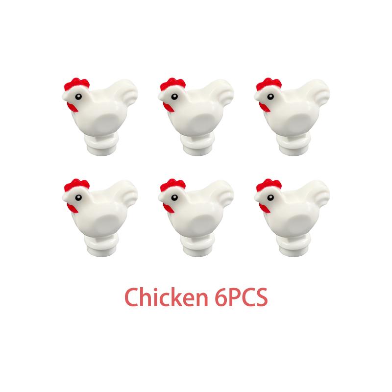 

Chicken Stacking Brick ClassicBuilding Modules Toy Sets Animal Collections Kids Forest Simulation Dove Lion Bunny