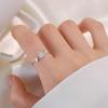 Floral Ring - Luxury, Niche, Simple Ring for Women with A Round Opening, High-end, Index Finger Ring with A Sophisticated Touch.