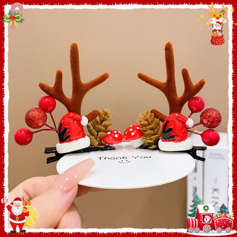 Frohe Weihnachten Dekor Kinder Hirschgeweih Haarspange Weihnachtskostüm Dress Up