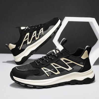 2025 Spring Men's Shoes New Thick Baseplate Shoes Student Shoes Casual Shoes Comfortable Men's Shoes Mesh Men's Sports Shoes