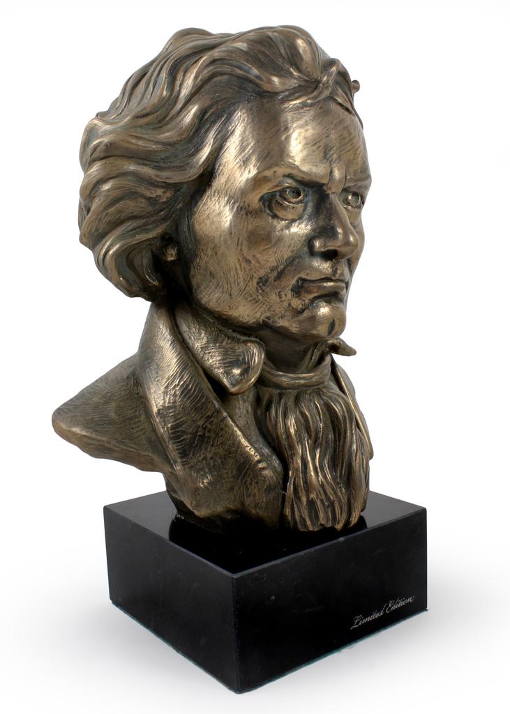 Ludwig van Beethoven - Marmorbüste, Statuette einer berühmten Persönlichkeit, Dekoration für Büro, Schule und Hotel von der Marke Art-Dog