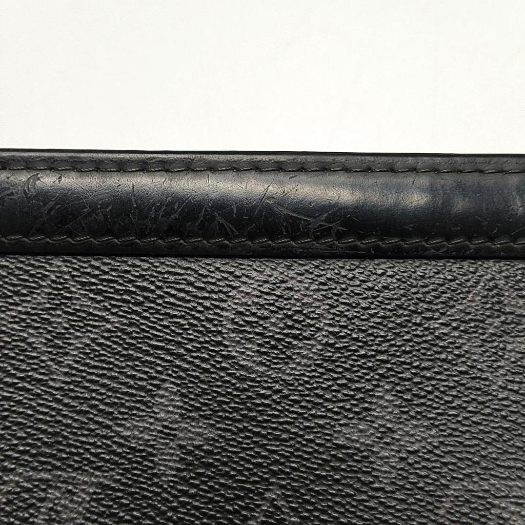 [Usado] Louis Vuitton Pochette Voyage MM 'Lona Monograma Eclipse Preta' - Muito Bom #PR7T2Z