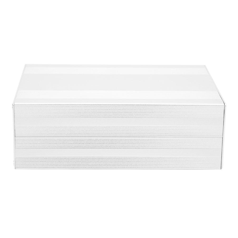 Aluminiowa Puszka Projektowa Matowy Srebrny Obudowa na Płytkę Obwodu Elektronicznego DIY 68x145x200mm