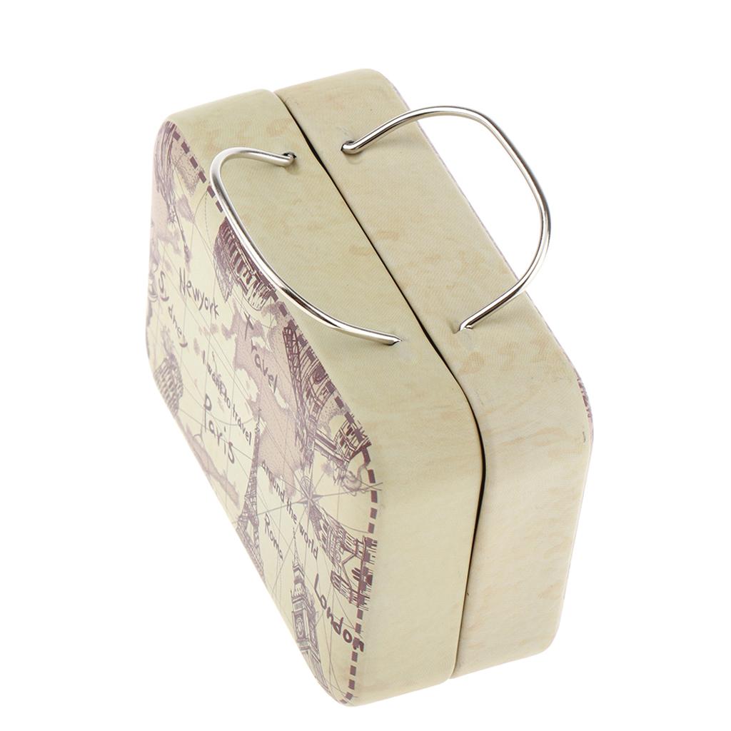 1/6 Scale Furniture Miniature Iron Suitcase Scene Layout DIY A