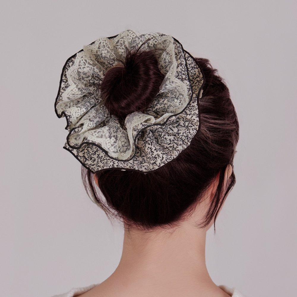 Patterned Lace Scrunchie Hair Scrunchie Ha896Hs