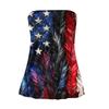 Summer Tube Tops For Women,Cute Sexy Off Shoulder Print Sleeveless T-Shirt