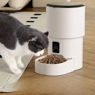 New 4L Automatic Pet Feeder WiFi Enabled Intelligent Cat And Dog Food Dispenser Smart Pet Feeder with Button Control