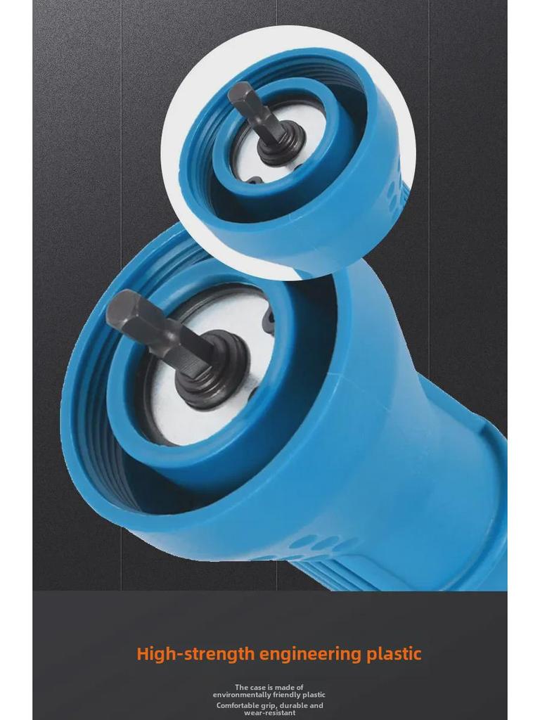 Electric Conversion Rivet Gun with Blue Core and Black Cap Upgrade
