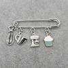 Fashion Kitchen Brooch Recipe Cake Baking Pendant Charm Chef Bread Maker Brooch Cake Maker Pin Jewelry Gifts