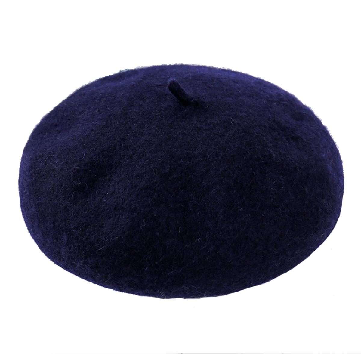 

Зимняя шерстяная беретная шапка Толстые береты Французский художник Береты для женщин Шапки художника Береты для девочек Теплая женская прогулочная шапка Кепки газетчика темно-синий