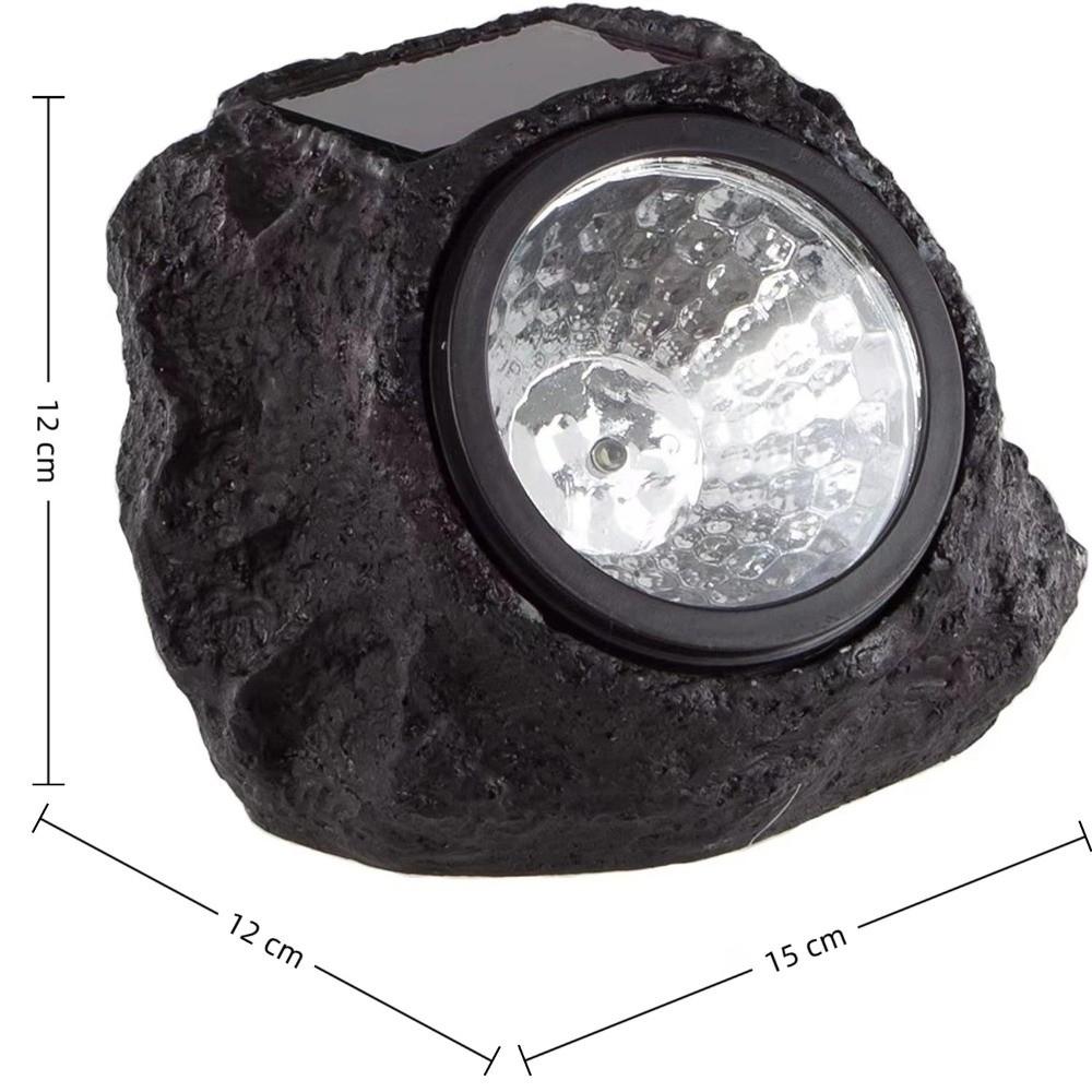 Waterproof Solar Powered Light Resin Rock Stone Stone Solar Light Simulation Stone Lights  Garden