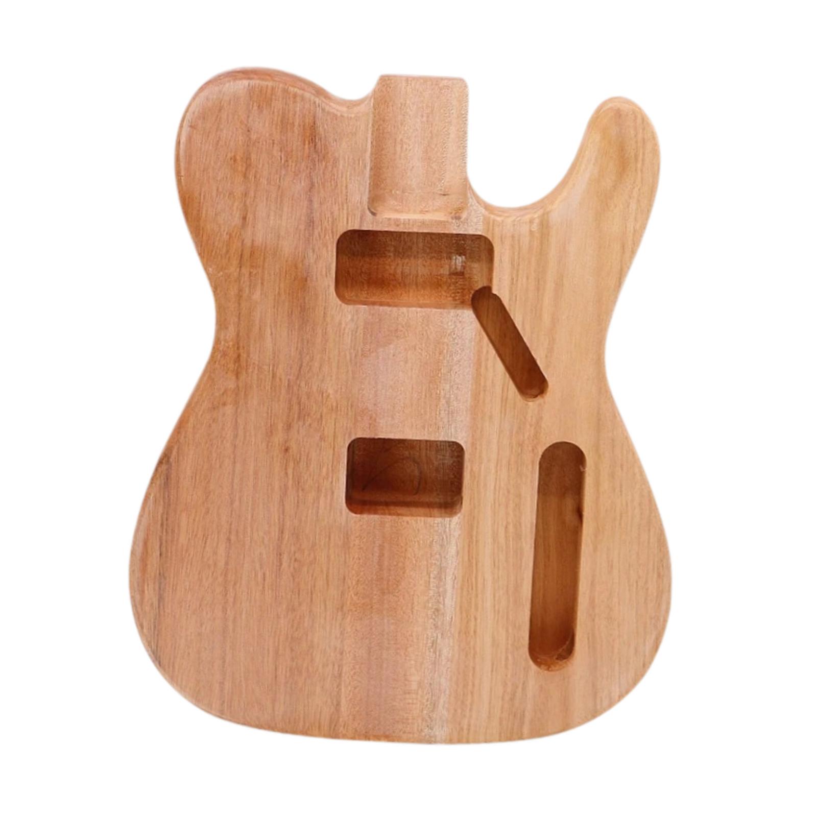 Electric Guitar Body Handcrafted for Beginners Accessories Guitar DIY Parts marrone
