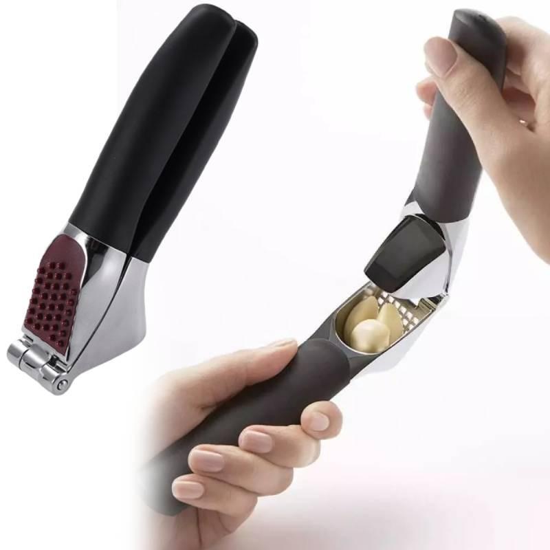 Grips Press Garlic Kitchen Tools Grip Handle Removable Press Plate Easy Clean