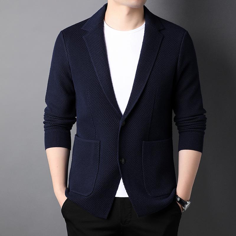 

Men s Wool Lapel Cardigan - Spring 2026 Collection XXL