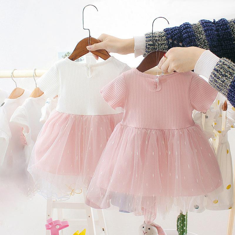Girl's Dress Summer Fashion for Kids Trendy Princess Skirt Cute 0-4 Years Old