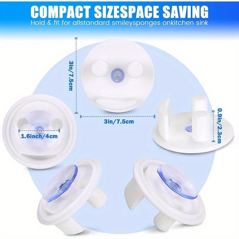 1PC Multi-functional Kitchen Rack with Smiling Sponge Holder for Sink and Bathroom