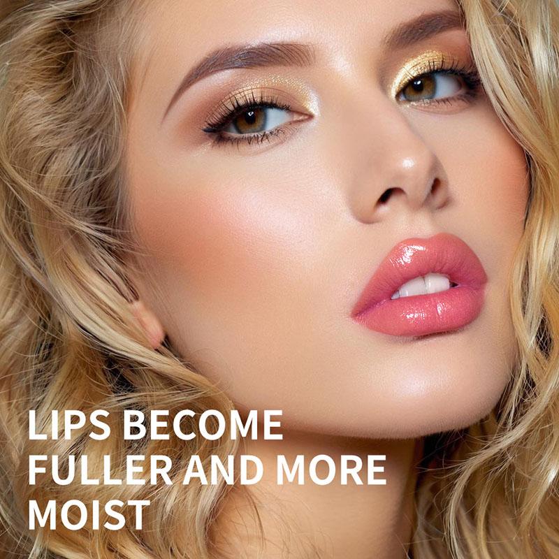 3 Sets zartes Fruchtkapsel-Lipgloss-Set, warm, prall, wasserfest, Perlen-Lipgloss, feuchtigkeitsspendendes Lippenöl, sexy, glänzende Lippenglasur