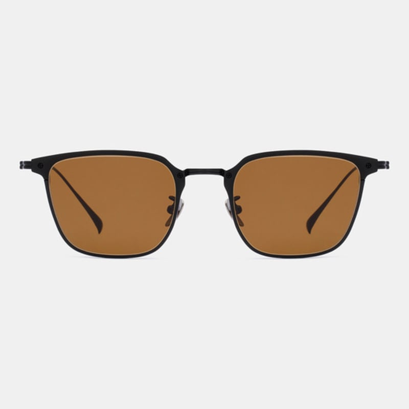 MATTEPUZ MP-10 TITANIUM BROWN SUNGLASS BLACK