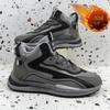 High-top casual shoes dad shoes men's youth versatile new winter snow boots thick-soled warm velvet sports men's shoes