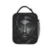 Rapper Tupacs Lunch Bag  Convenient Lunch Box Child Office Print Cooler Bag Fashion Waterproof Thermal Tote Handbags