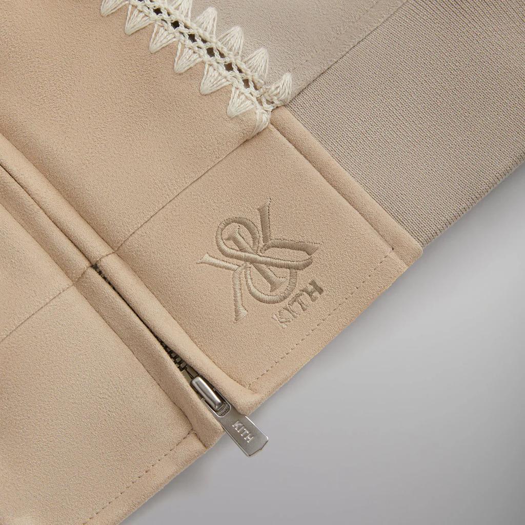 Kith Mixed Micro Suede Noah Retro Sports Stand Collar Casual Color Block Splicing Long Sleeve Jacket Men jackets KHM010581-269