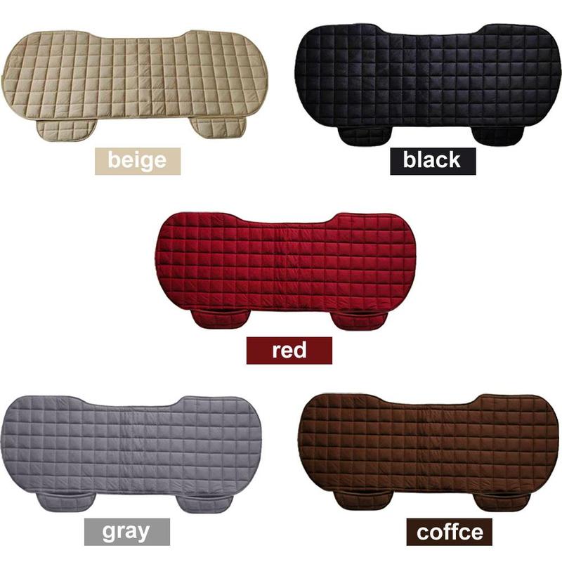 Car Rear Seat Cover Thickened Cloth Cushion Non Slide Winter Auto Protector Mat Pad Keep Warm Universal Fit Truck Suv Van
