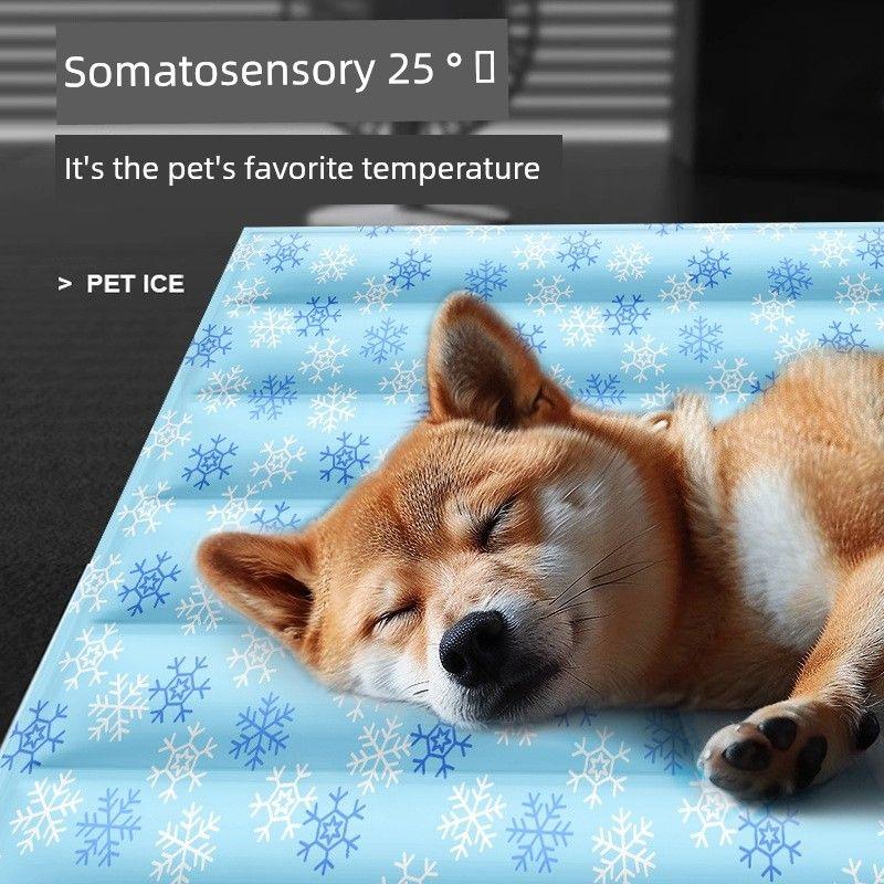 

Летний Новый Ледяной Коврик для Питомцев Коврик для Охлаждения Летом для Кошек и Собак Подстилка в Кеннель Ледяной Коврик Кошка Товары для Питомцев I10-M102 Blue Elephant 30X40CM