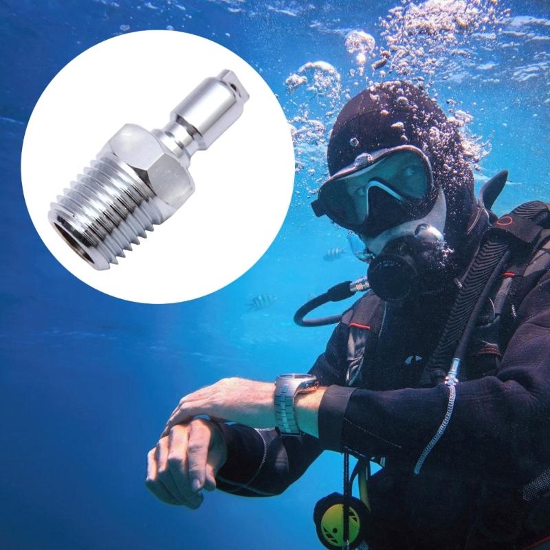 Quickly Connect Scubas Adapters 1/4 NTP To Standard Fitting Corrosion Resistant Instants Setups For Technical Diving Gear