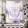 Custom Tapestry Wall Hanging, Anderlecht FC Personalized Name Text Home Wall Decor